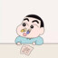 蜡笔小新插蜡笔